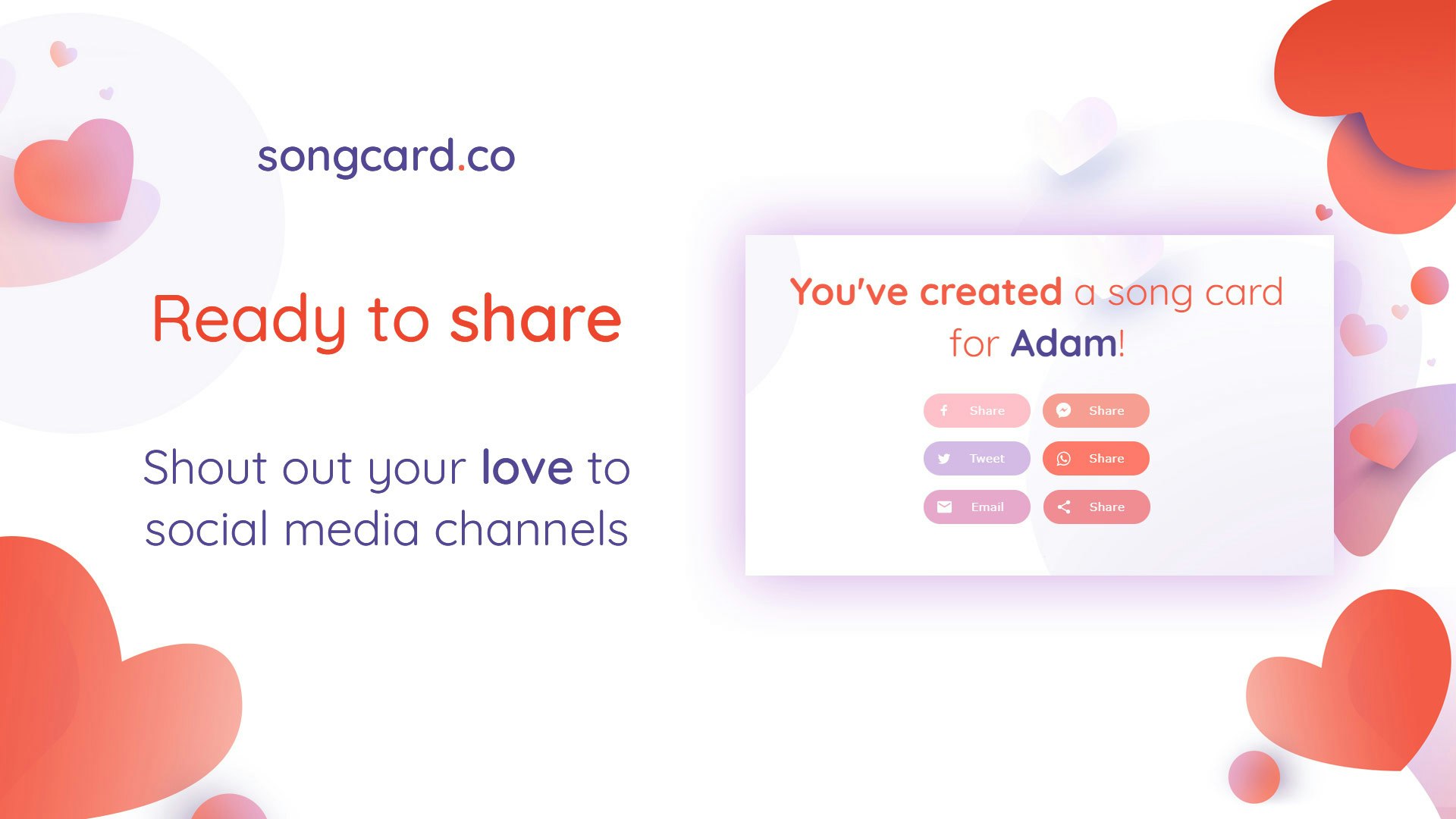 songcard.co by Landingi gallery image