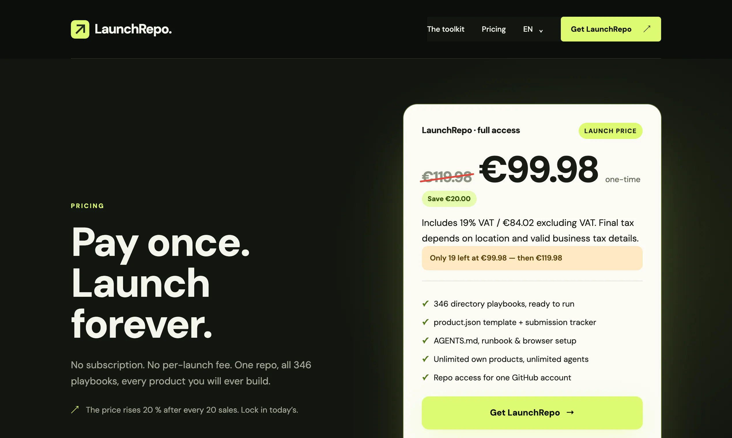 LaunchRepo - Agentic first Boilerplate gallery image