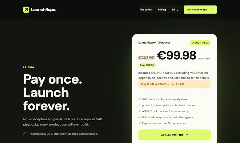 LaunchRepo - Agentic first Boilerplate screenshot 8