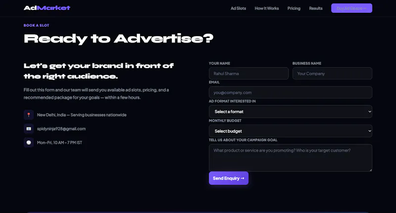 AdMarket — Buy premium ads in budget  screenshot 2