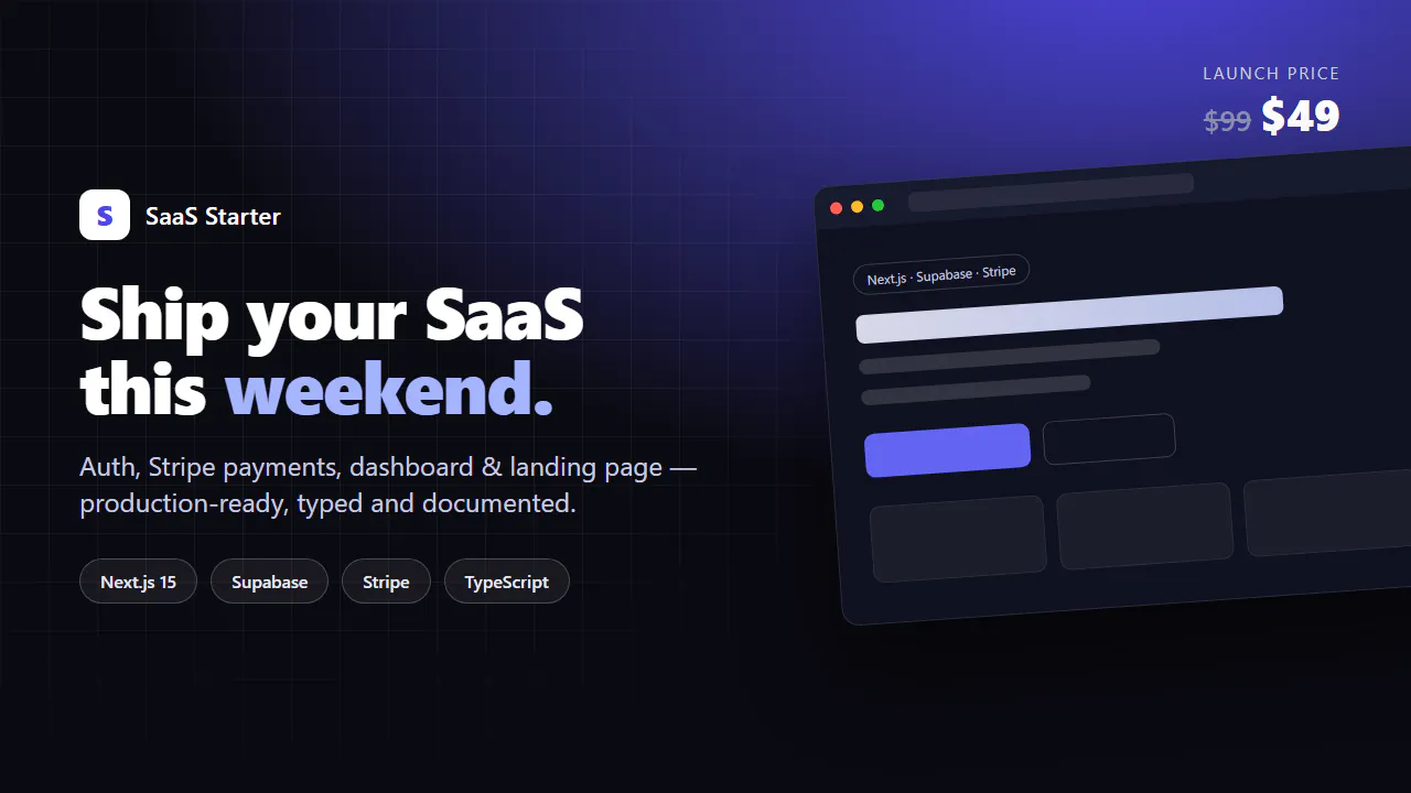 SaaS Starter gallery image