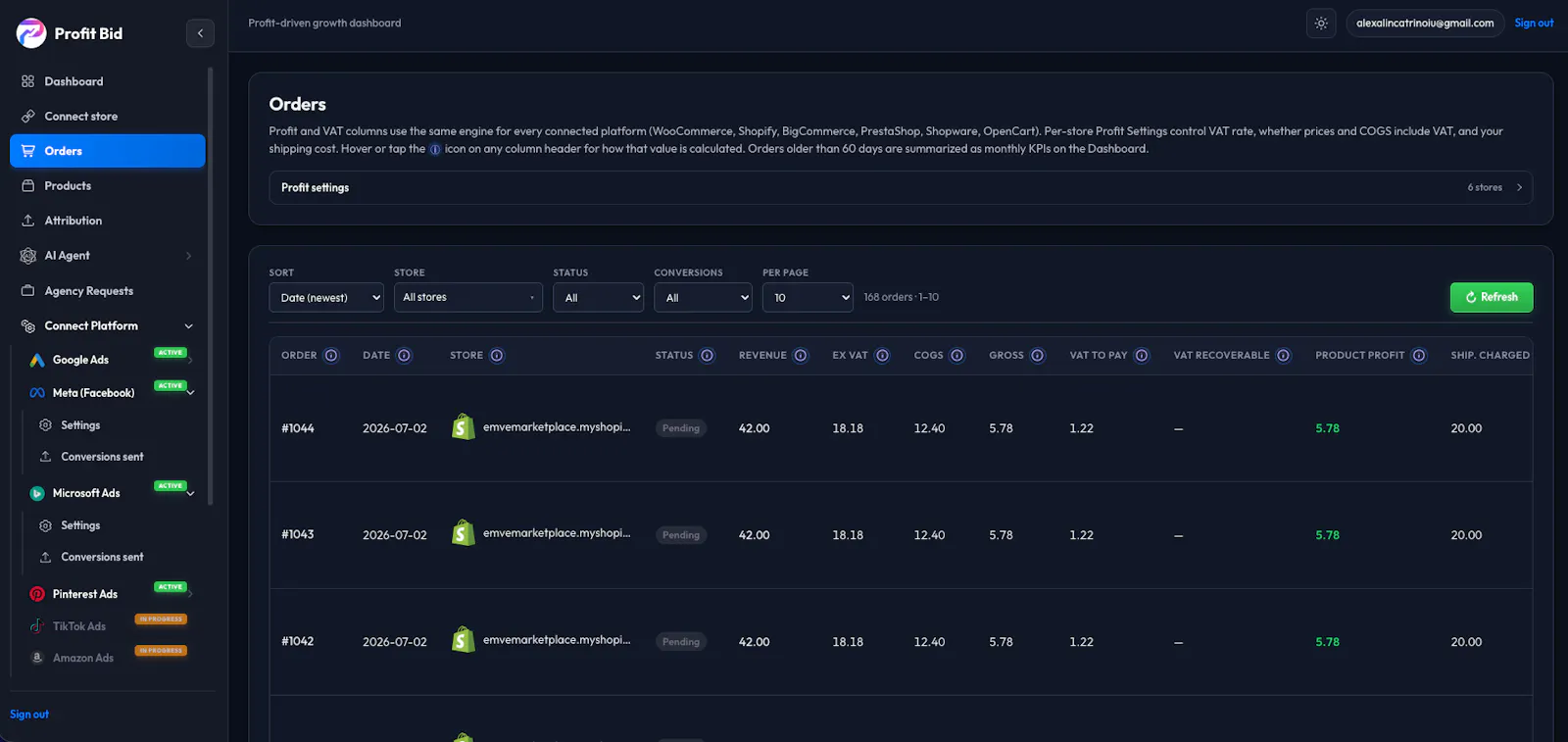 Profit Bid screenshot 1