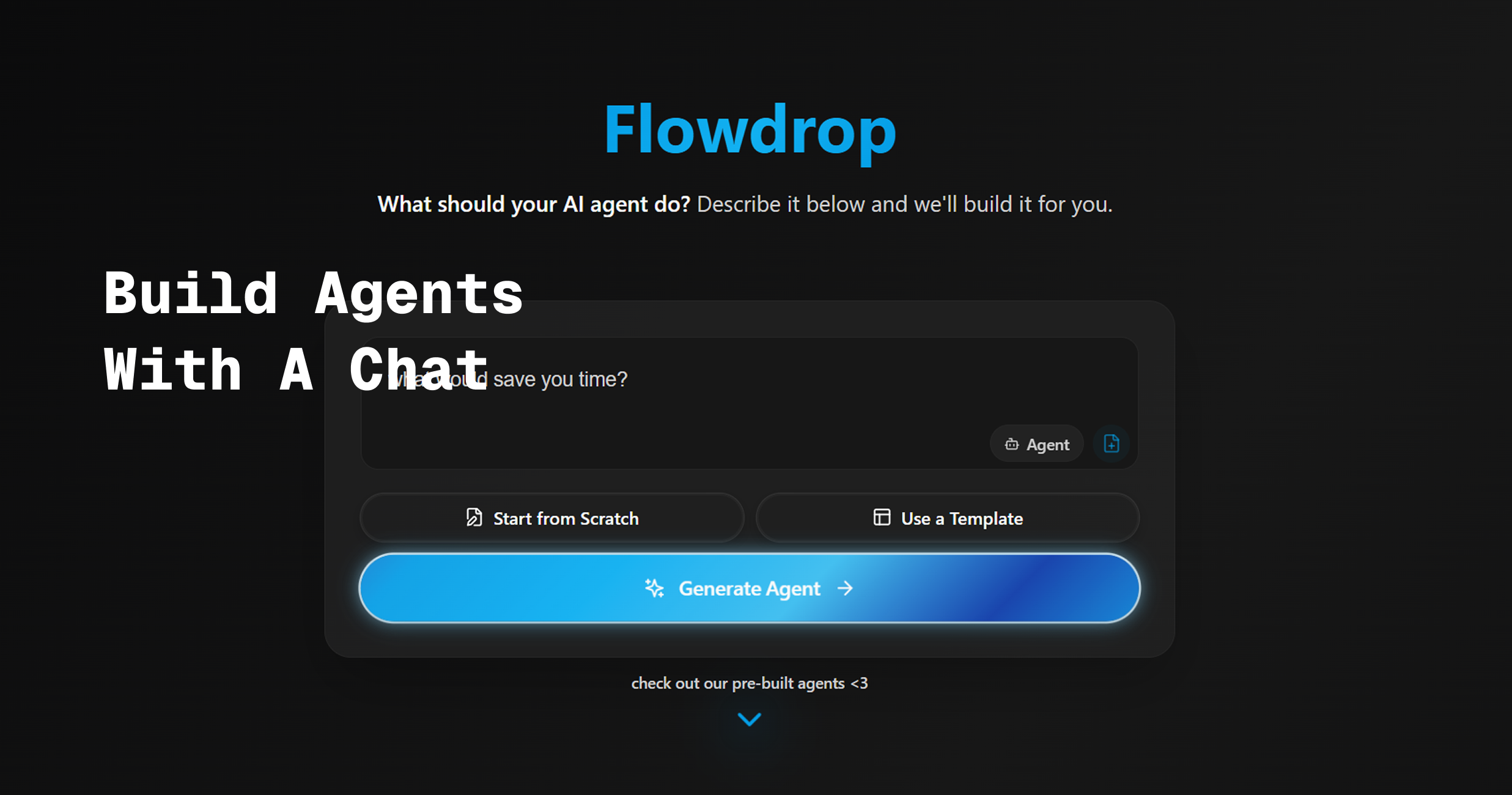 Flowdrop Agents V2 - Screenshot 2 showing product features and functionality