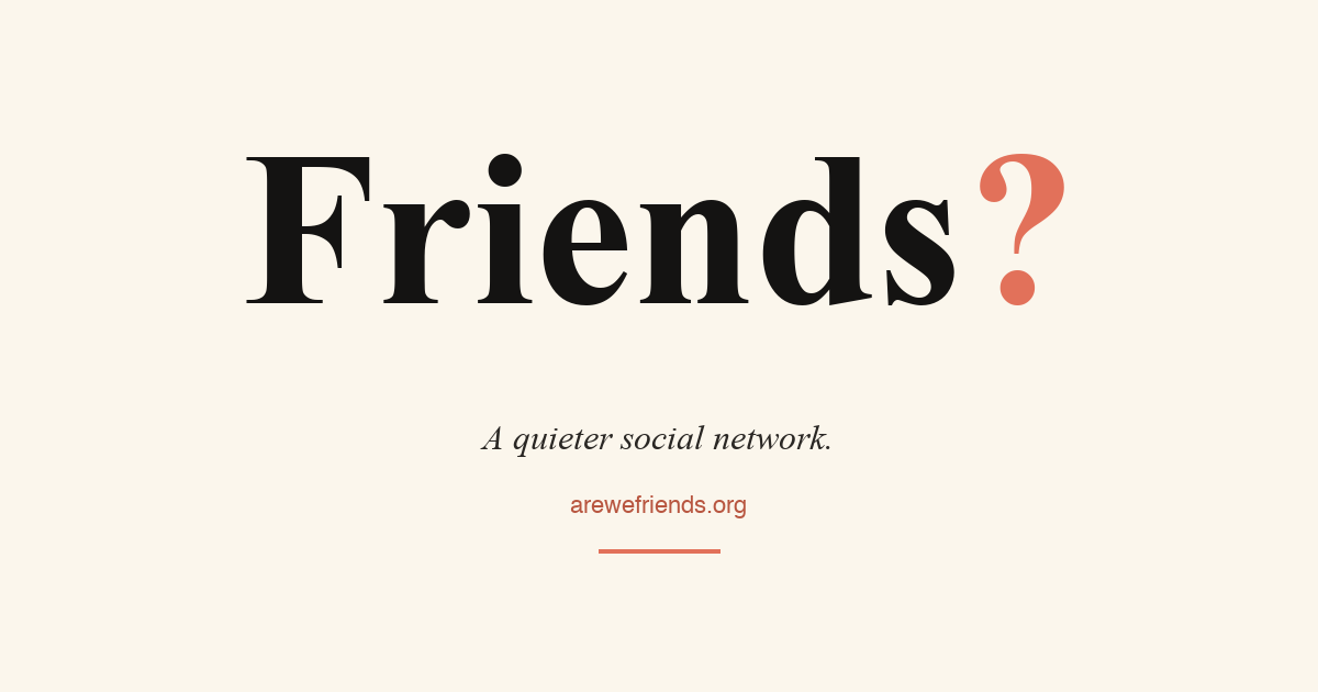 Are We Friends? gallery image