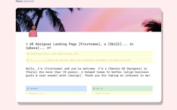 Minimal UX Designer Landing Page media 1
