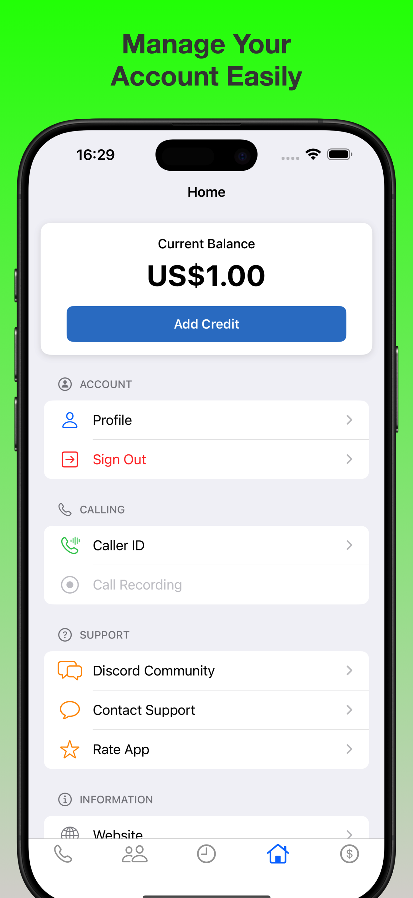 CallSky.io - Betaalbare internationale oproepen vanaf $ 0,01/minuut media 5