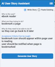 AI User Story Assistant gallery image