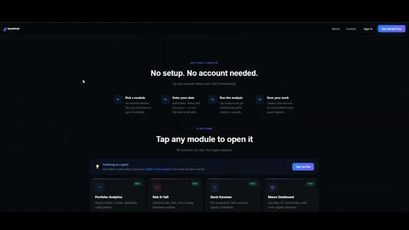 QuantDesk Pro screenshot 1 (video preview)