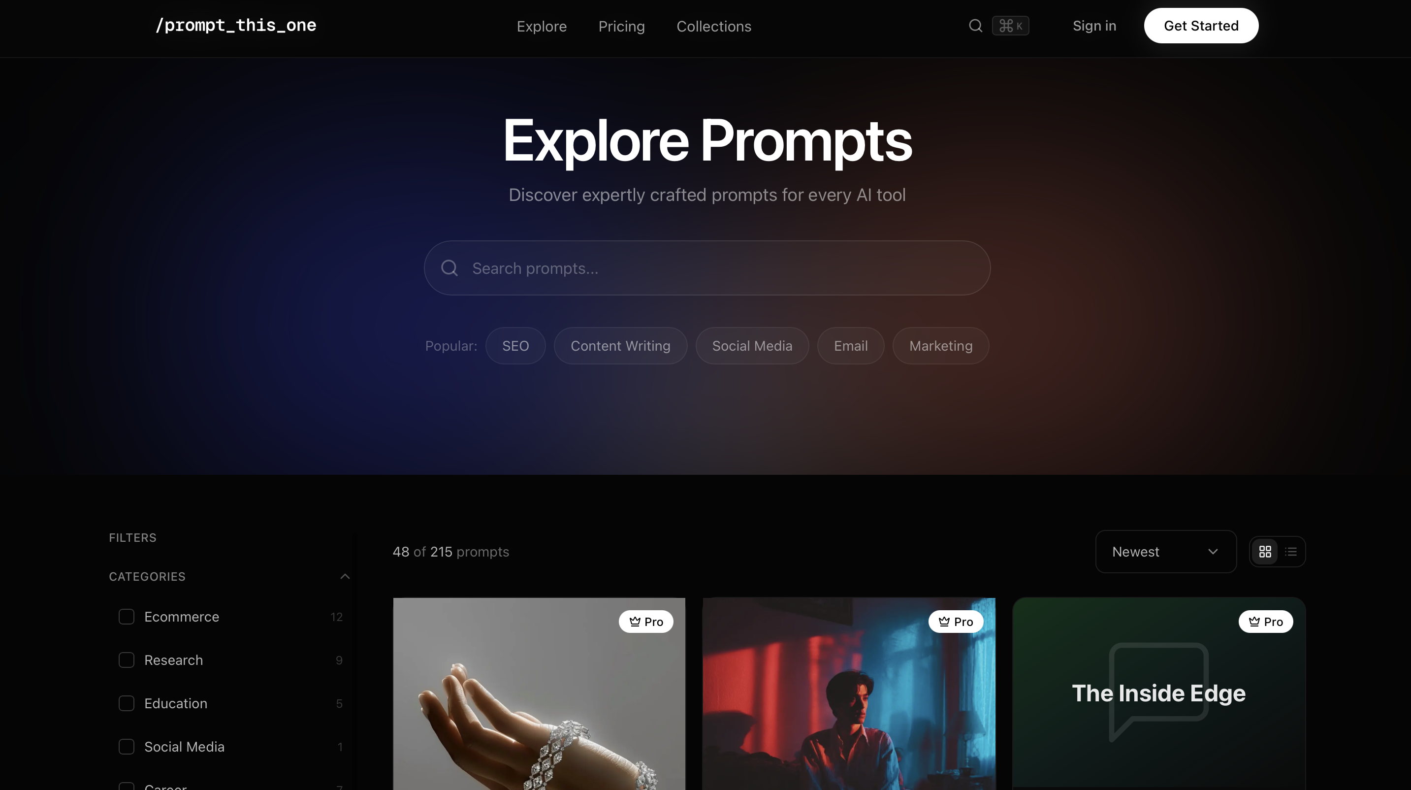 Prompt This One - Screenshot 2 showing product features and functionality