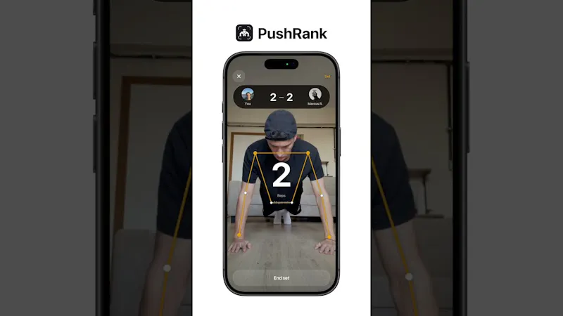 PushRank: Push Up Counter Game screenshot 1 (video preview)