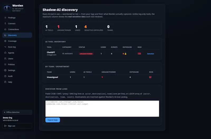Warden: DETECT · BLOCK · PROTECT screenshot 4