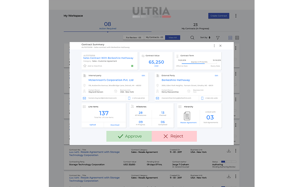 Ultria Contract Lifecycle Management gallery image