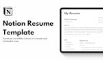 Notion Resume Template image