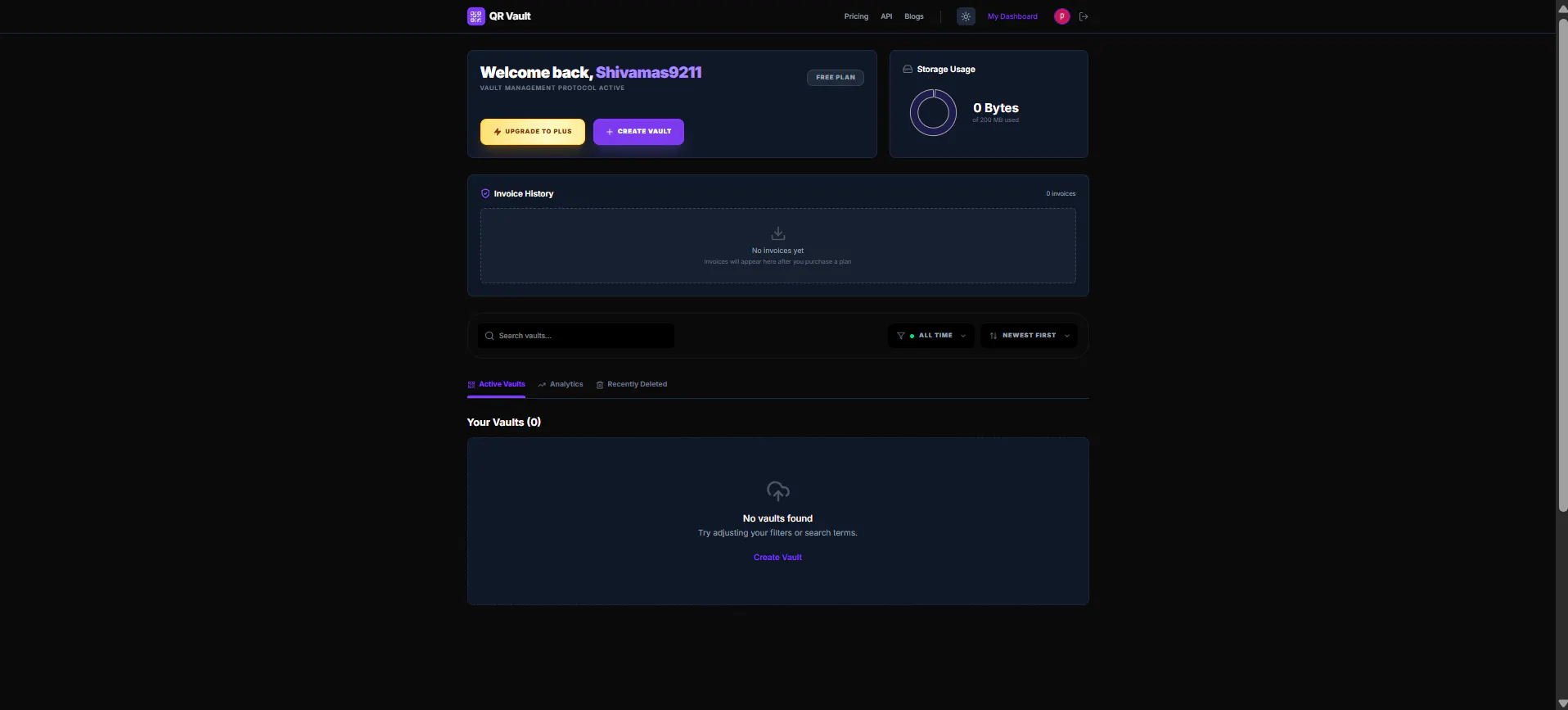 QR Vault screenshot
