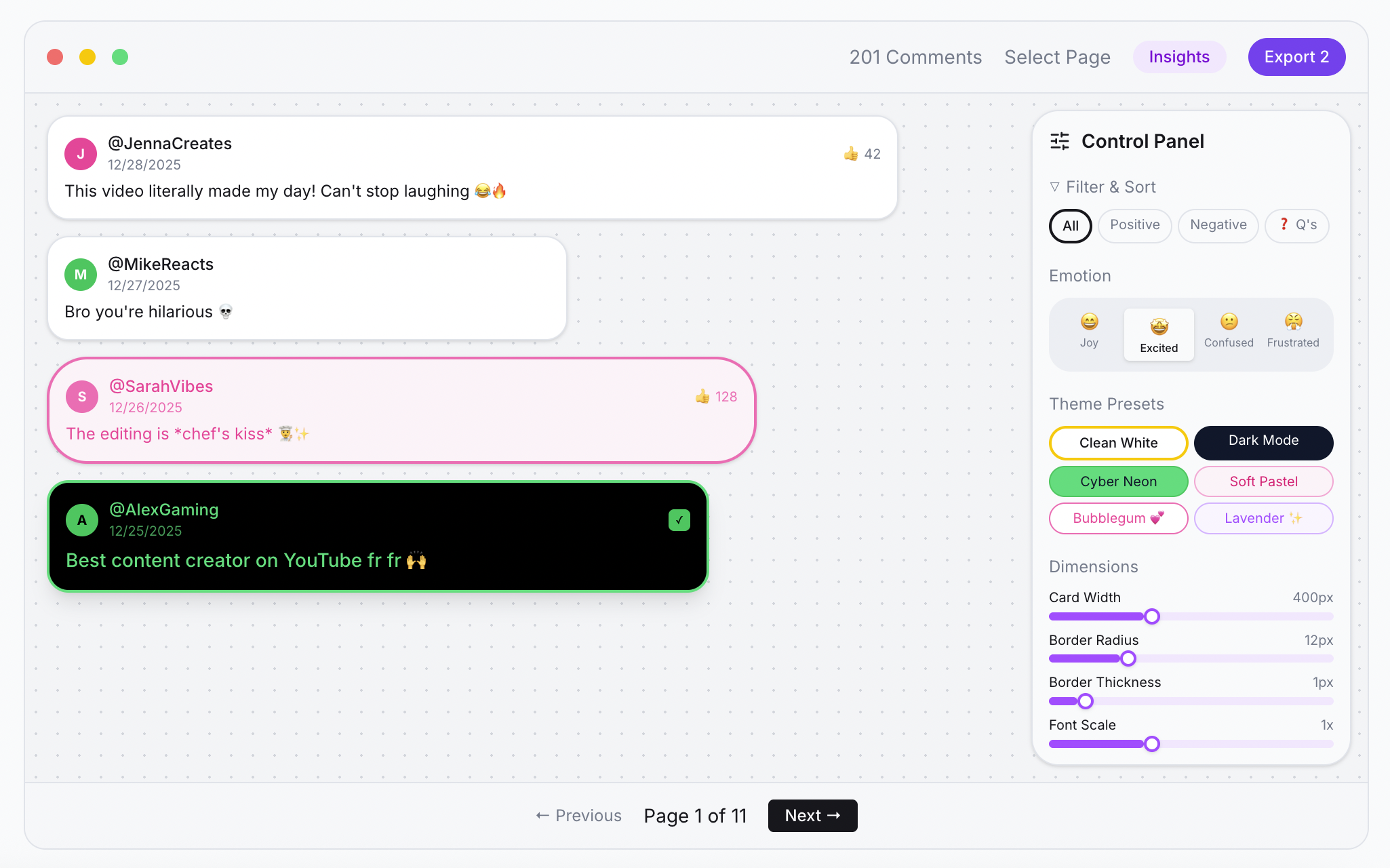 CommentCanvas - Screenshot 2 showing product features and functionality