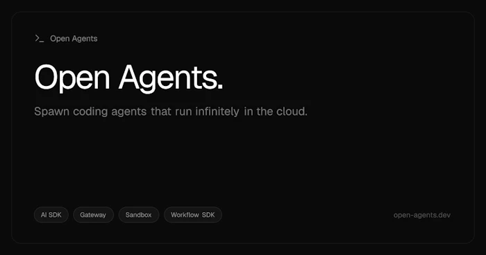 Open Agents产品图