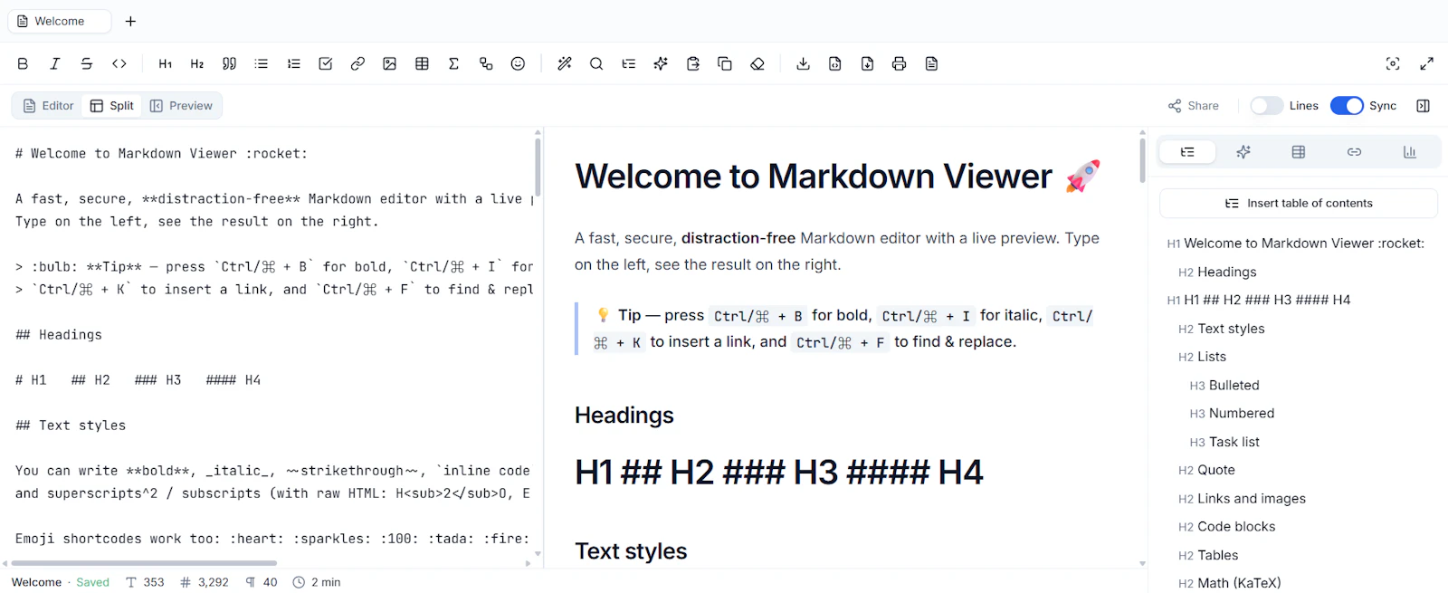 Markdown Viewer screenshot 3
