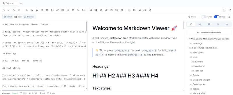 Markdown Viewer screenshot 3