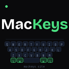 MacKeys - Product Hunt launch logo and brand identity