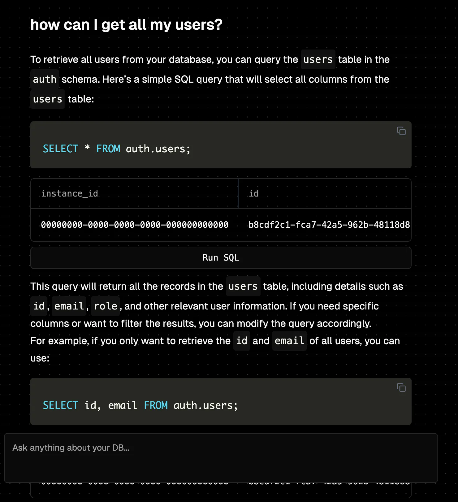 Chat With Your Database: The AI that really knows your Postgres ...