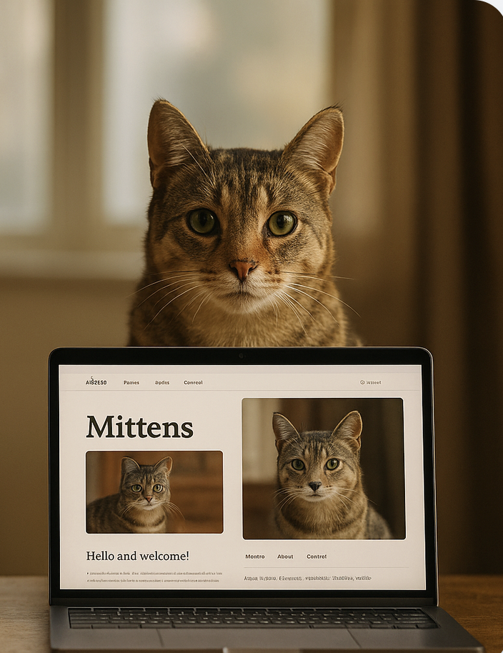 Mídia 2 de Construtor de sites para animais de estimação - Crie um site lindo e dedicado ao seu querido animal de estimação.