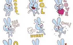 Crazy Bunny Sticker media 1