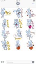 Crazy Bunny Sticker gallery image