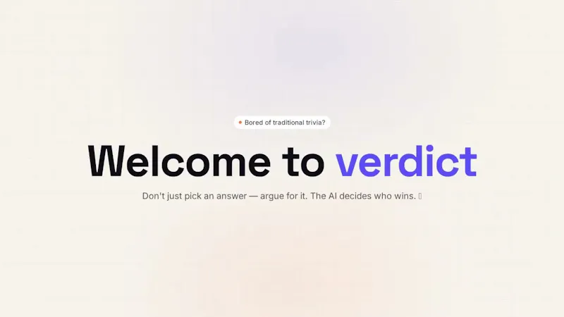 Verdict screenshot 1 (video preview)