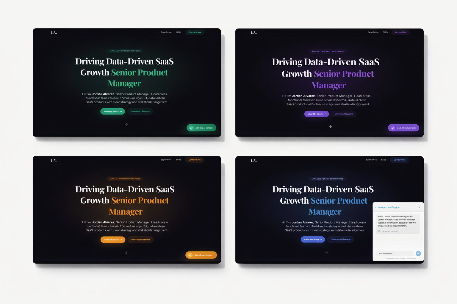Imprint — A living resume with AI gallery image