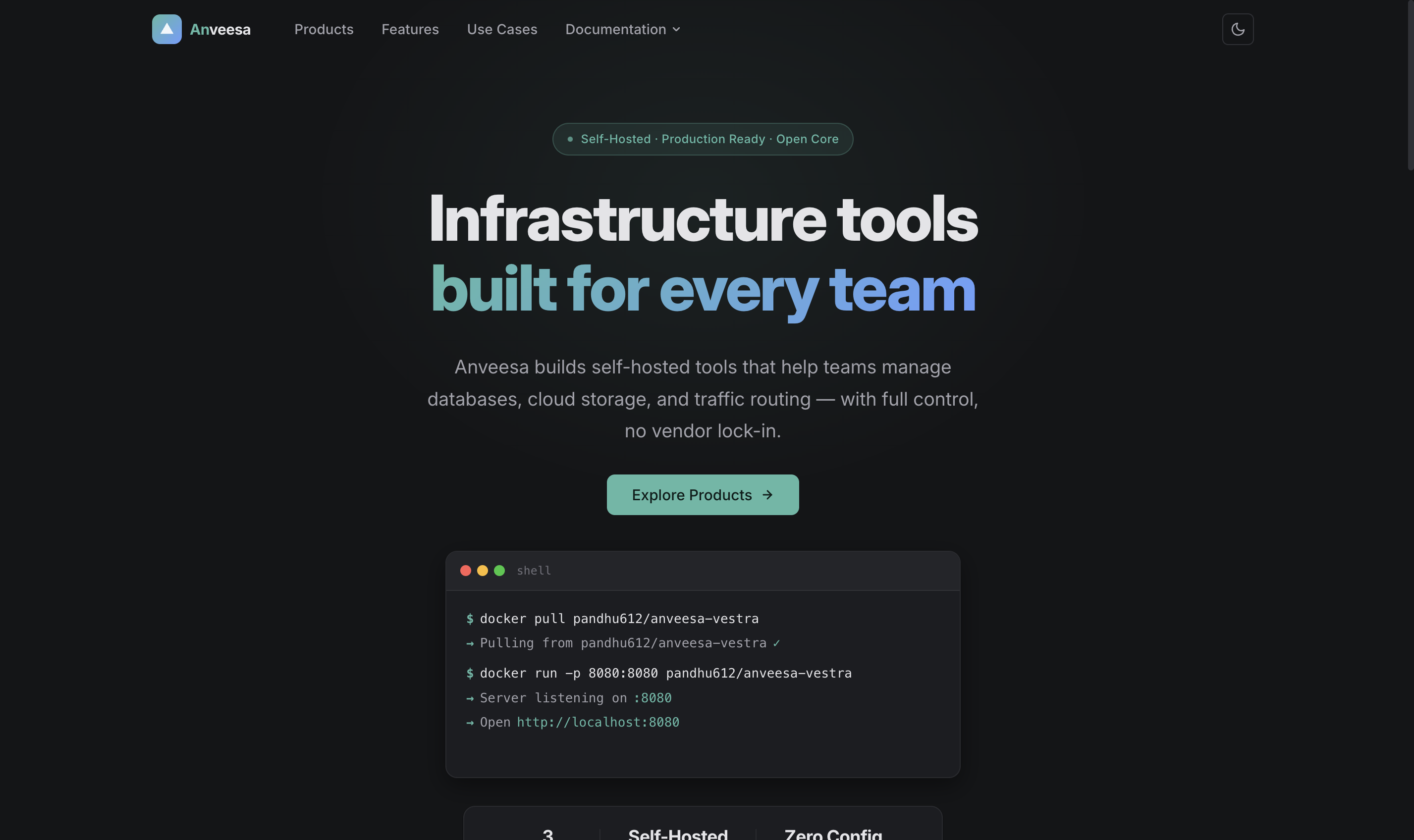 Anveesa Vestra - Product Hunt launch logo and brand identity