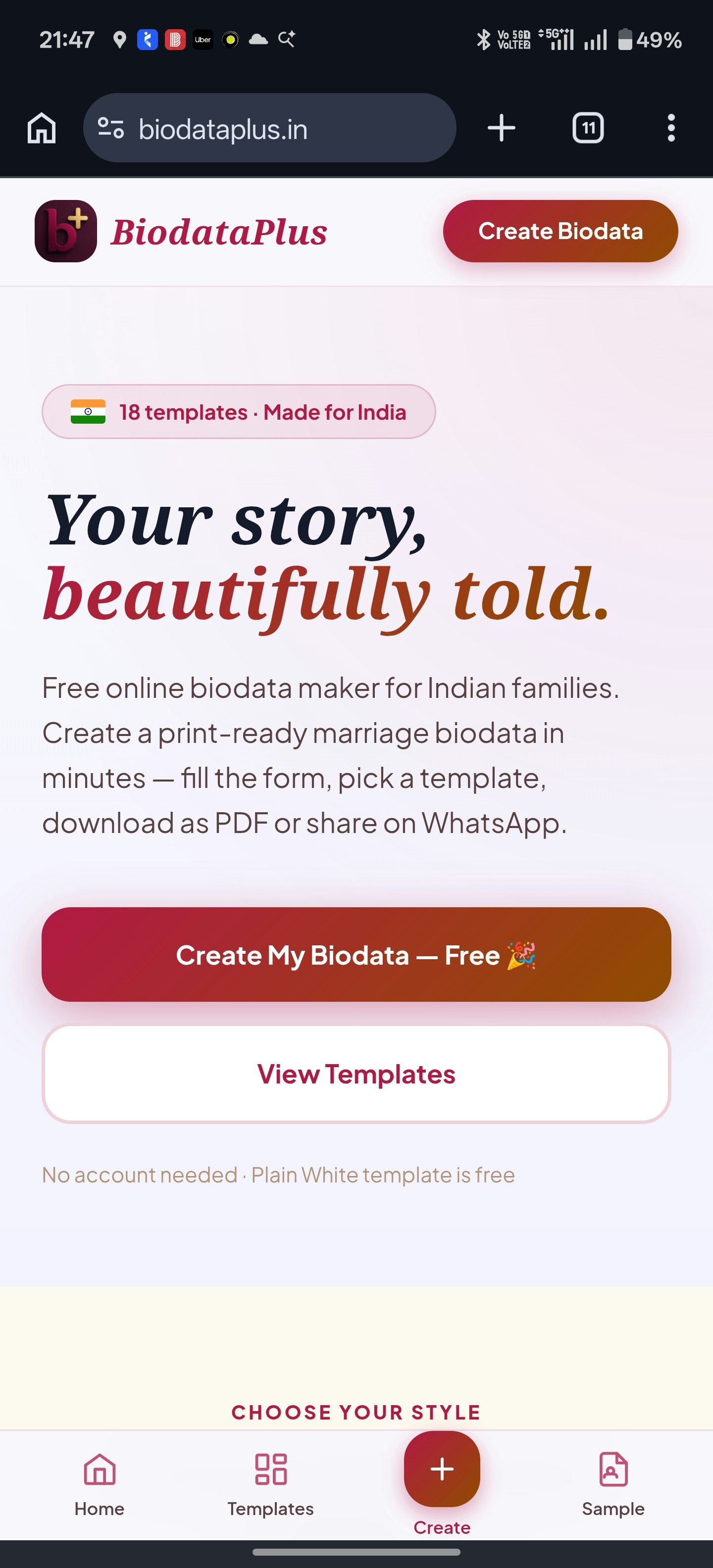 BiodataPlus gallery image
