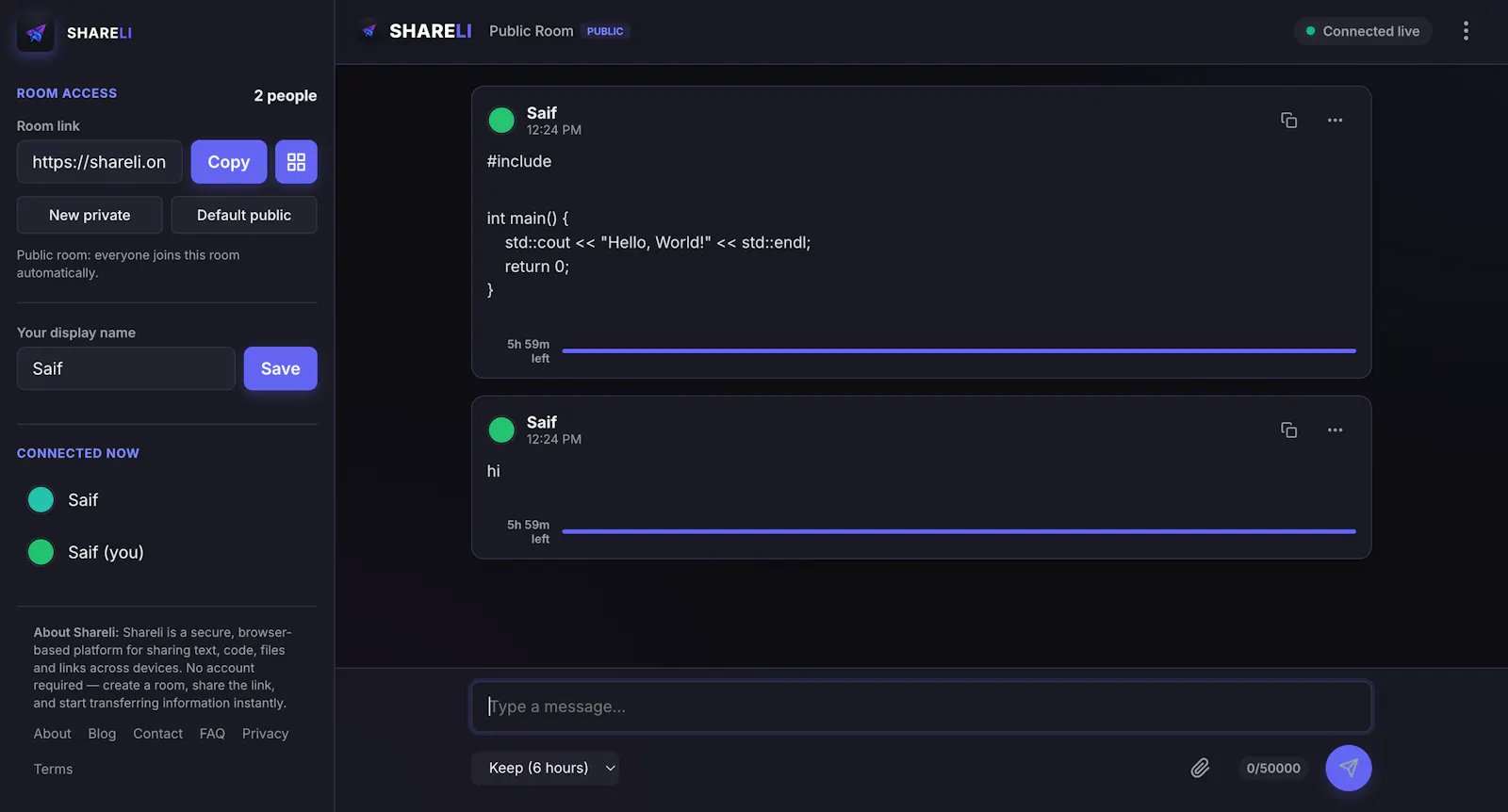 Shareli screenshot 4