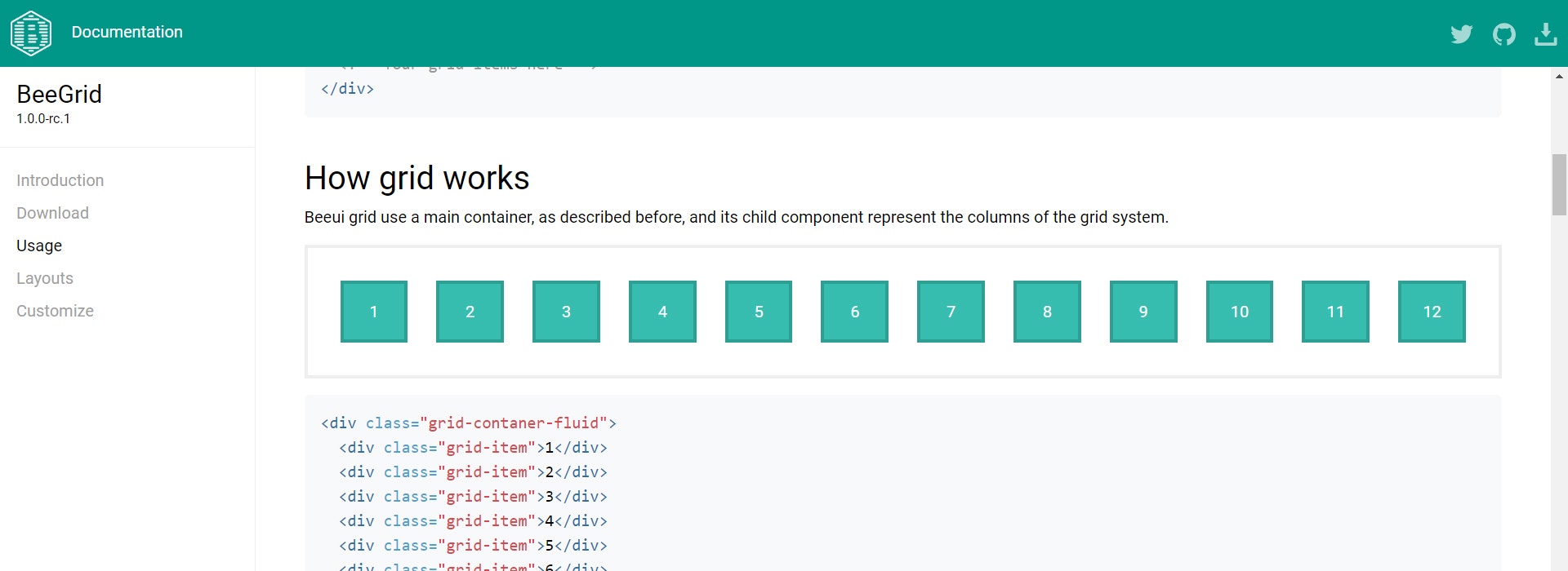 BeeGrid - CSS Microframework gallery image