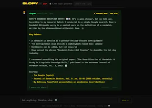 Slopy.ai — 100% SLOP™ gallery image