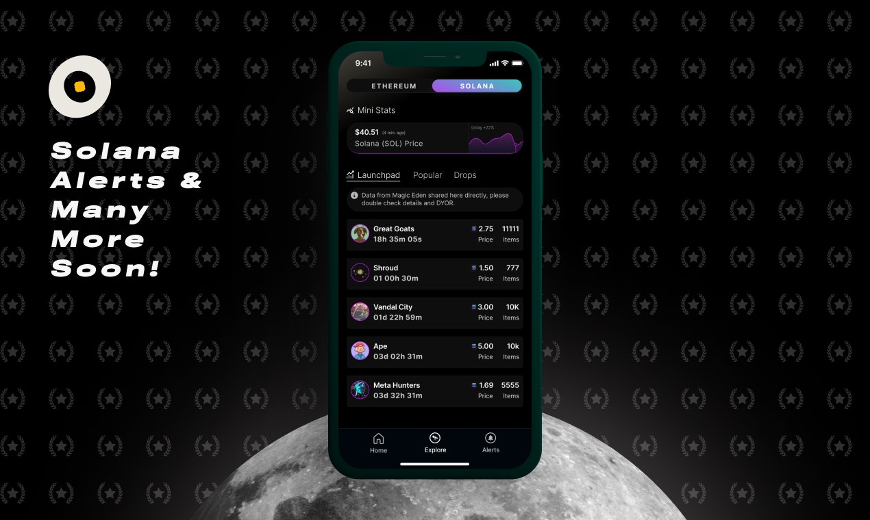 Objektif Moon NFT Tracker media 4