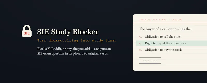 SIE Study Blocker screenshot 1