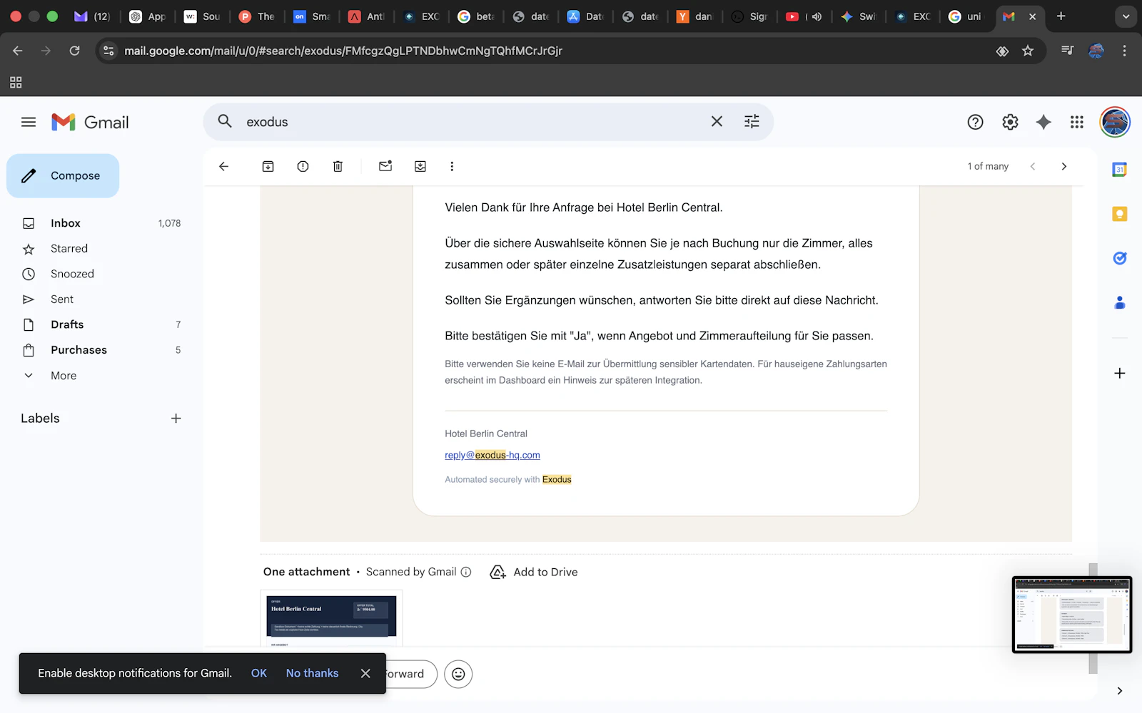 EXODUS Hotel Intelligence screenshot 13