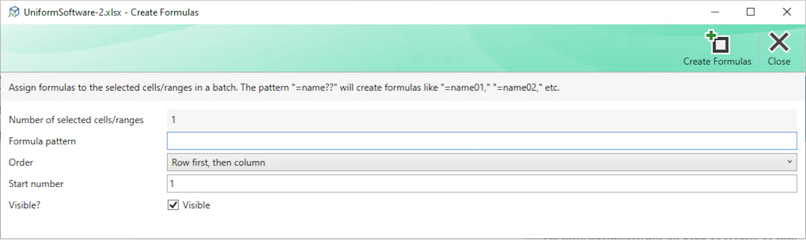 Formula Manager for Excel screenshot 3
