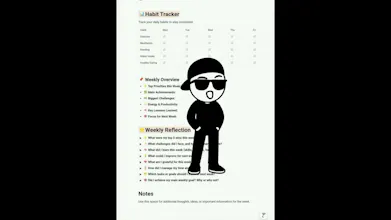 Notion Weekly Planner Dashboard gallery image