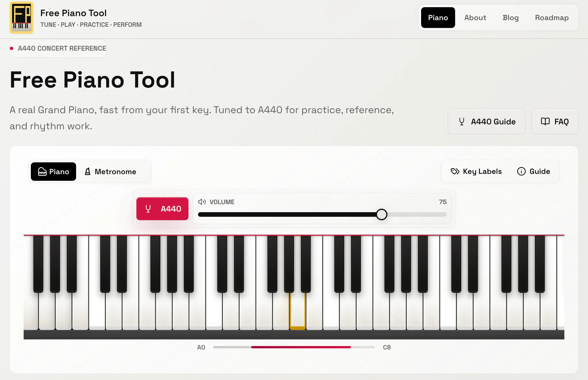 Free Piano Tool gallery image