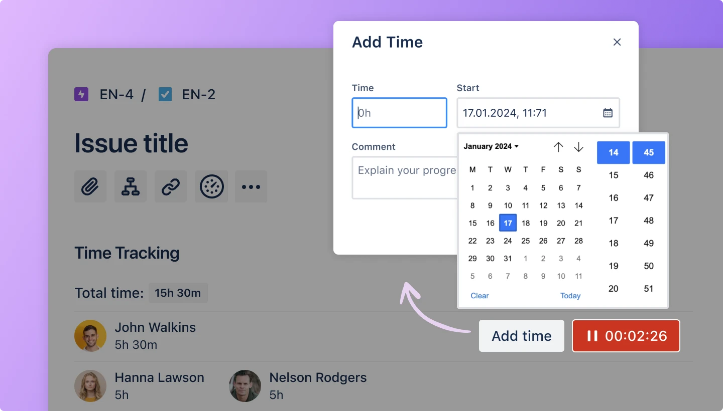 Everhour by Free Jira Time Tracker - Jira için ücretsiz ve hafif zaman izleme eklentisi medya 3