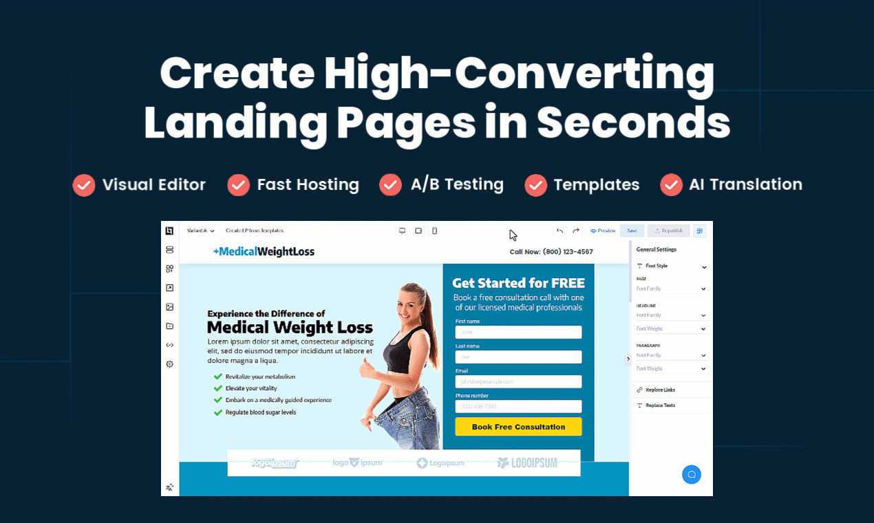 startuptile Landerlab.io-Create high-converting landing pages in seconds