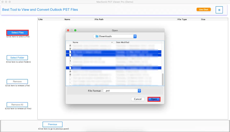 MacSonik PST Viewer Pro screenshot 2