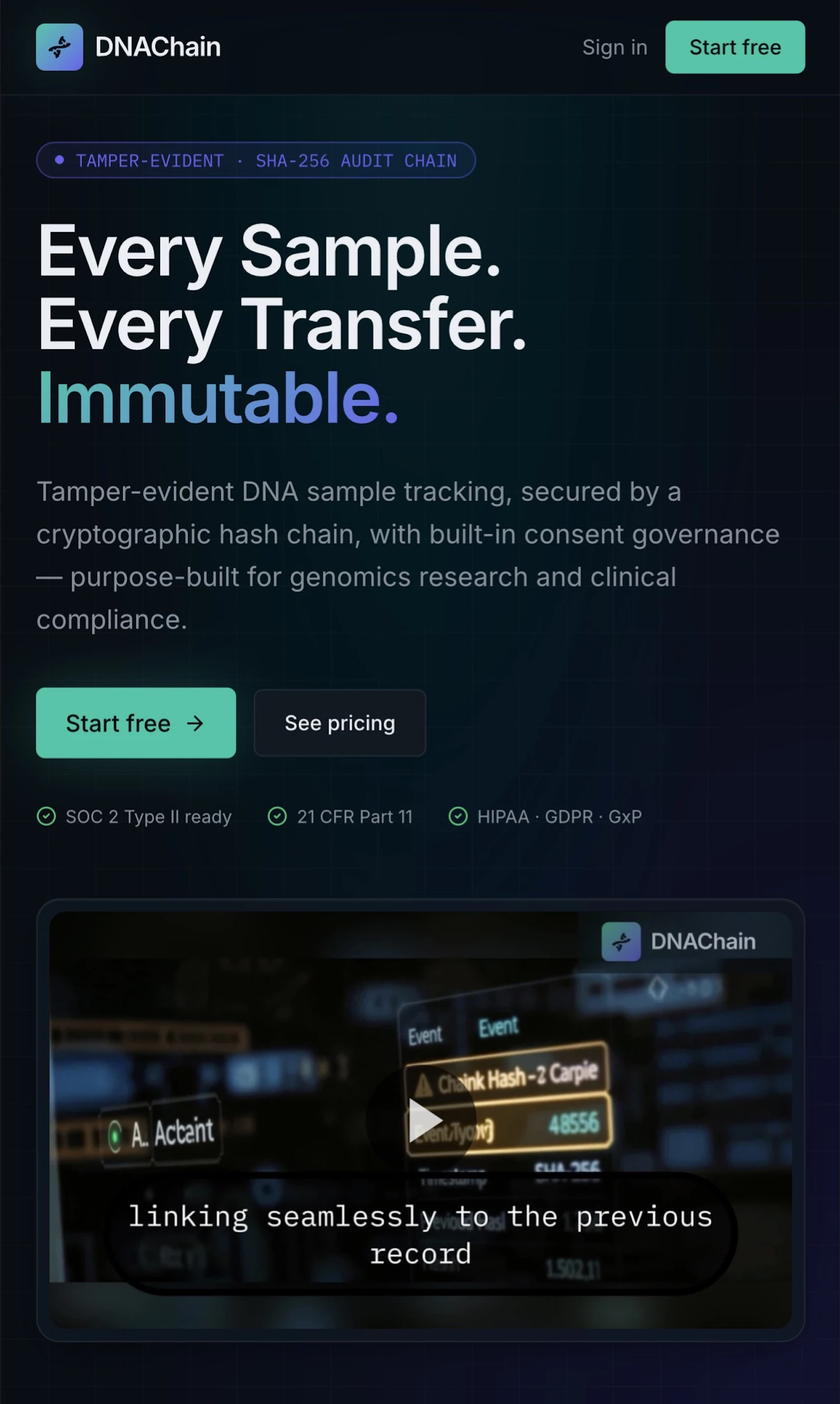 DNAChain screenshot 1