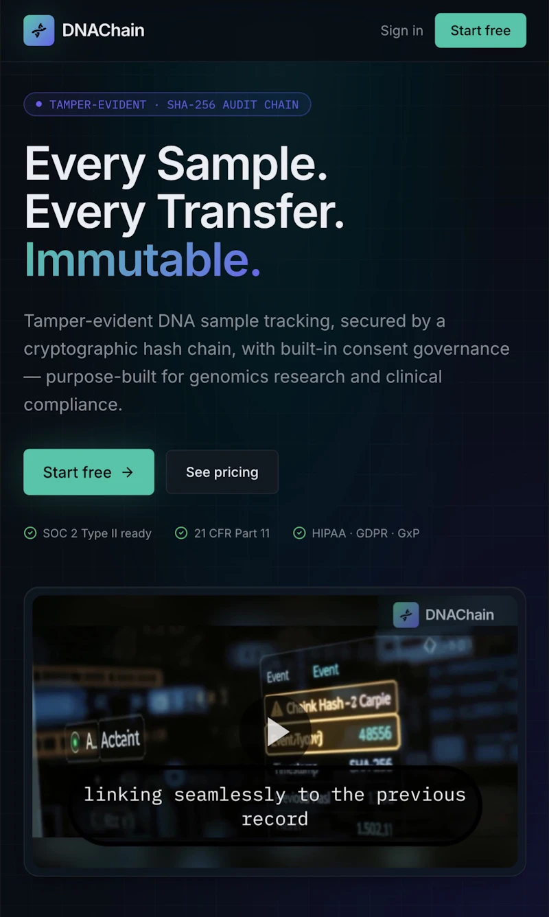 DNAChain screenshot 1