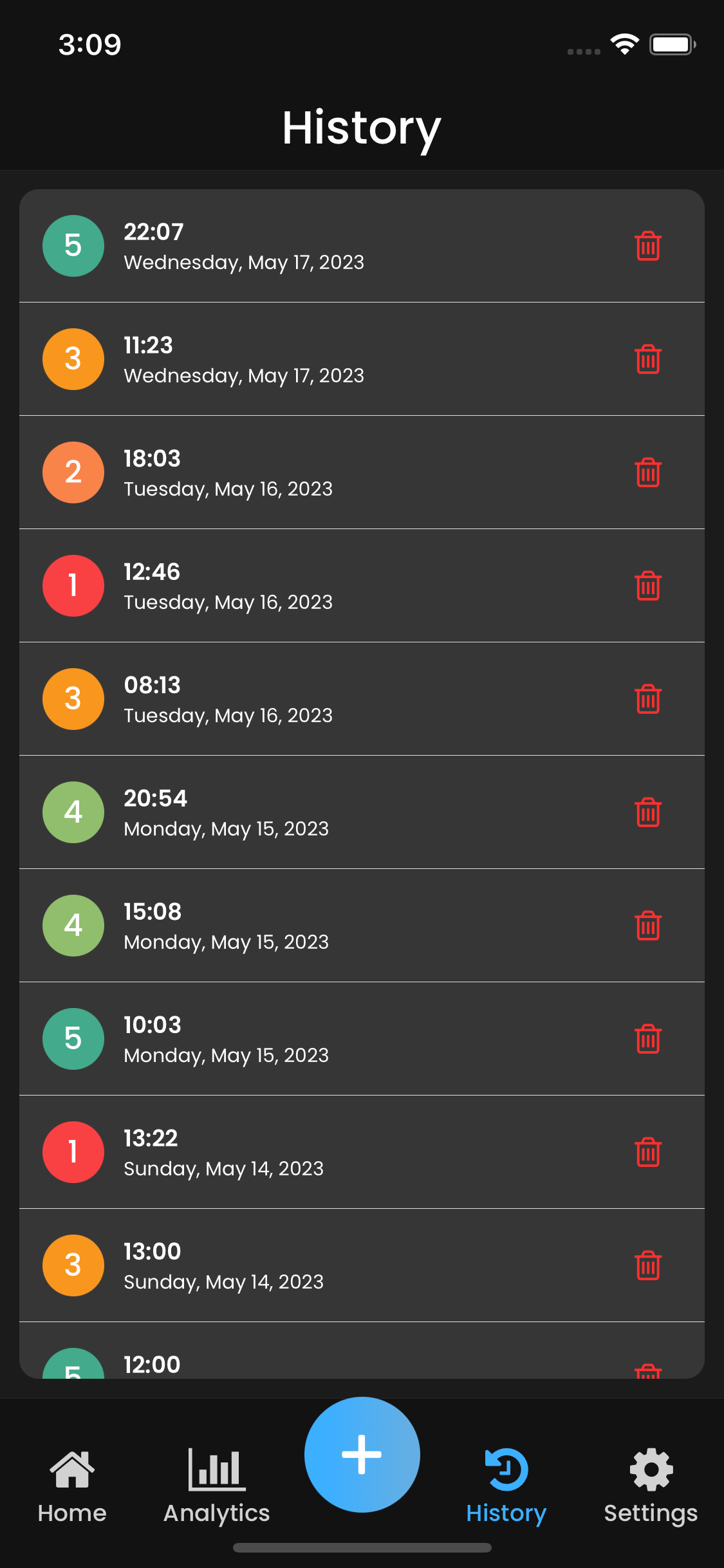 Tracker de niveau d'énergie media 9