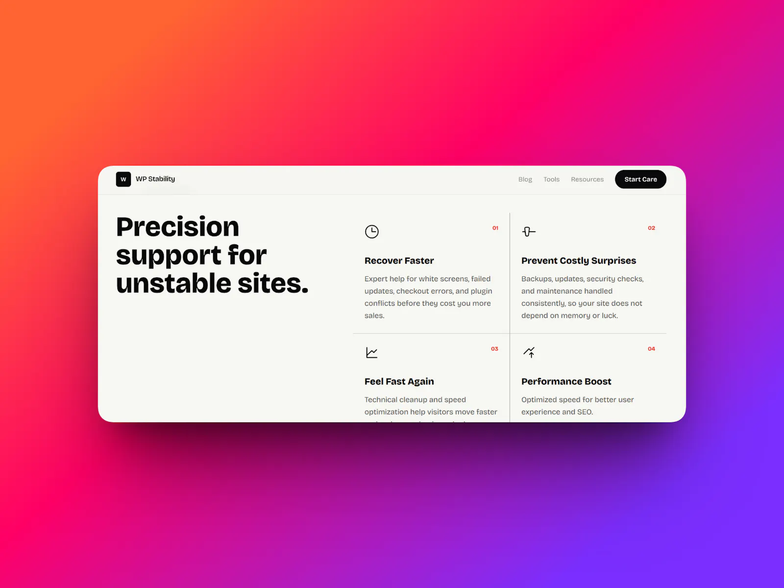 WP Stability screenshot 3