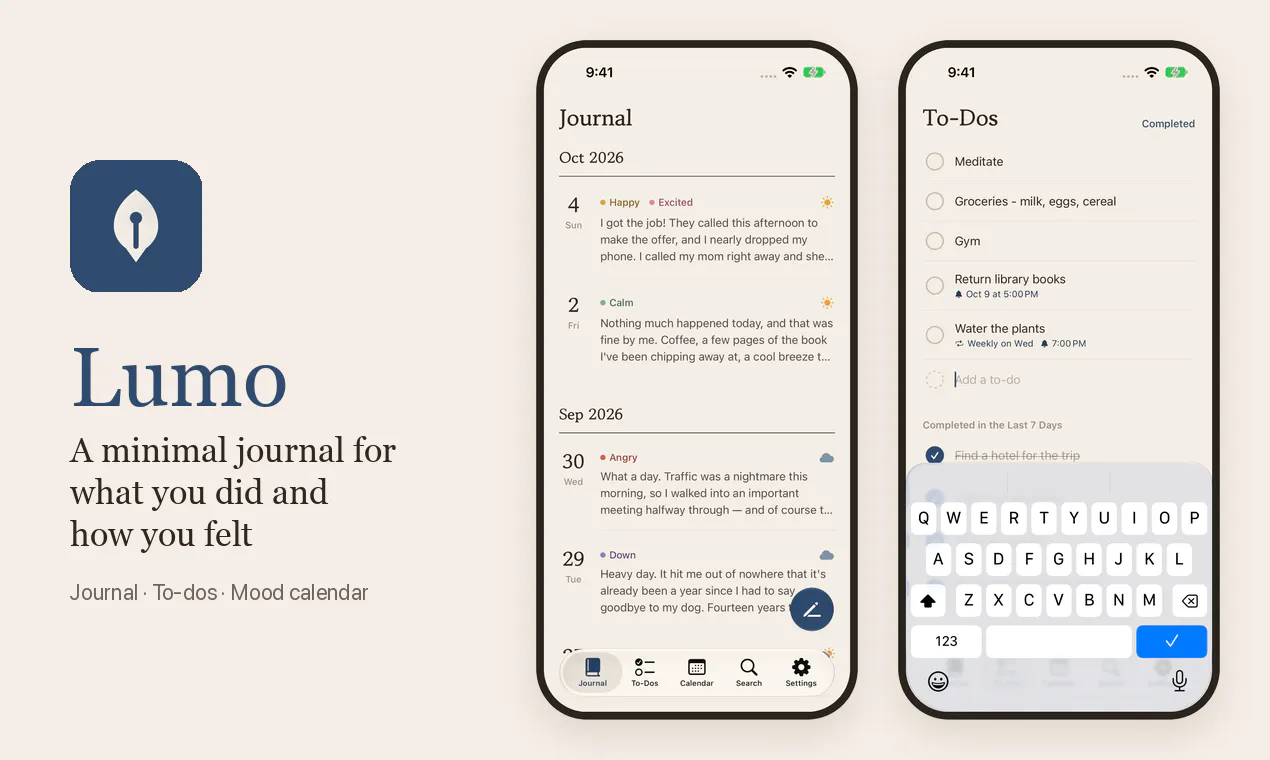 Lumo: Mood Journal & To-Dos gallery image