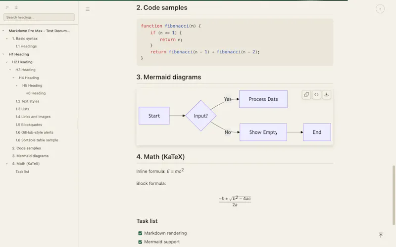 Markdown Pro Max screenshot 1