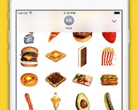 Americana Food Sticker Pack by Redbubble media 1